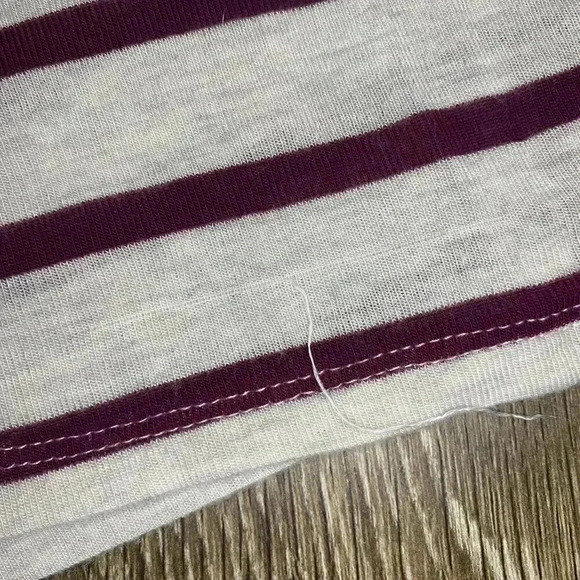 Womens Red and Grey Stripe Tunic - M - Picture 3 of 7